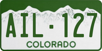 CO license plate AIL127