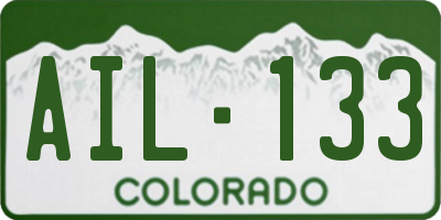 CO license plate AIL133