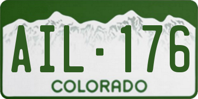 CO license plate AIL176
