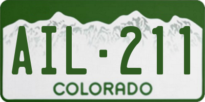 CO license plate AIL211