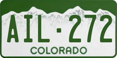 CO license plate AIL272