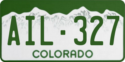 CO license plate AIL327
