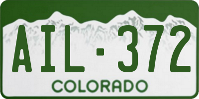 CO license plate AIL372