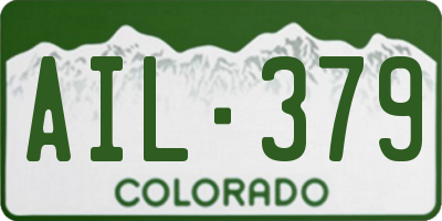 CO license plate AIL379