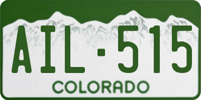 CO license plate AIL515