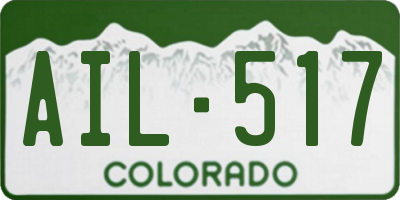 CO license plate AIL517