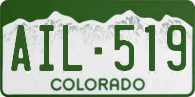 CO license plate AIL519