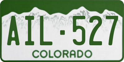 CO license plate AIL527