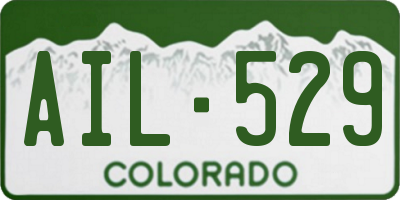 CO license plate AIL529