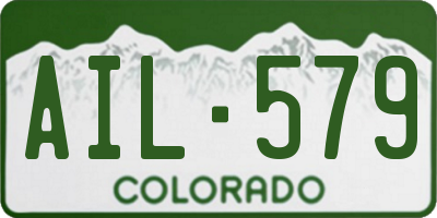 CO license plate AIL579