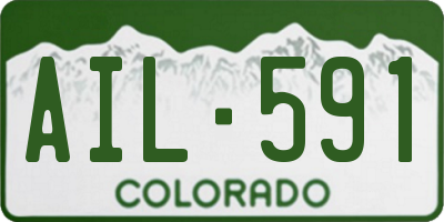 CO license plate AIL591
