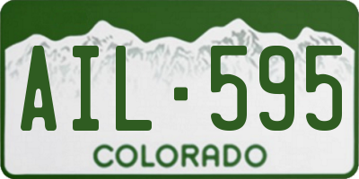 CO license plate AIL595