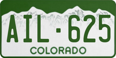 CO license plate AIL625