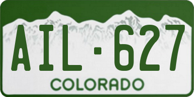 CO license plate AIL627