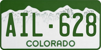 CO license plate AIL628