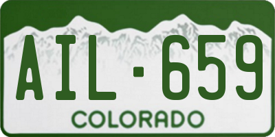 CO license plate AIL659