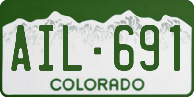 CO license plate AIL691