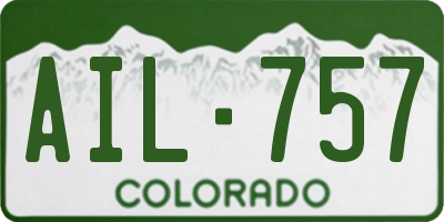 CO license plate AIL757