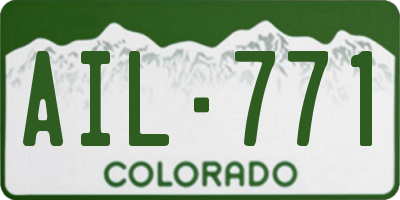 CO license plate AIL771