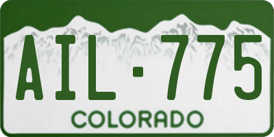 CO license plate AIL775