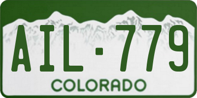 CO license plate AIL779