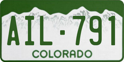 CO license plate AIL791