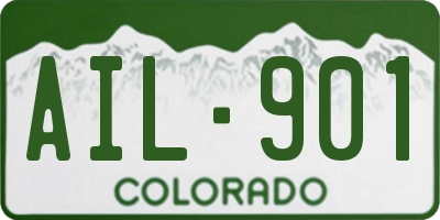 CO license plate AIL901