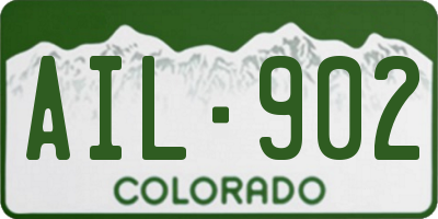 CO license plate AIL902