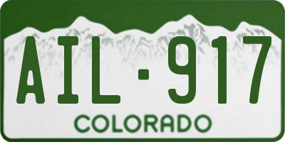 CO license plate AIL917