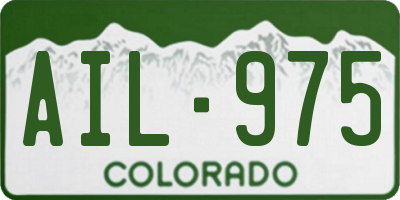 CO license plate AIL975