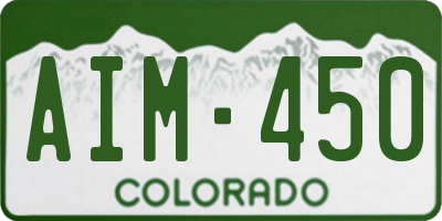 CO license plate AIM450