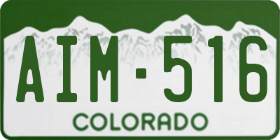 CO license plate AIM516