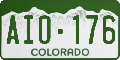 CO license plate AIO176