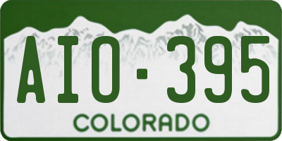 CO license plate AIO395