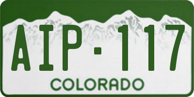 CO license plate AIP117