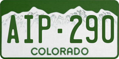 CO license plate AIP290