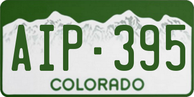 CO license plate AIP395