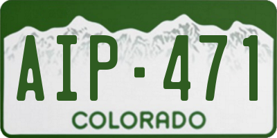 CO license plate AIP471
