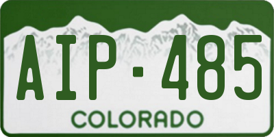 CO license plate AIP485
