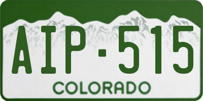 CO license plate AIP515