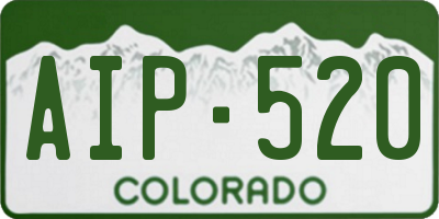 CO license plate AIP520