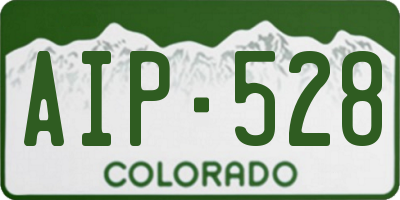 CO license plate AIP528