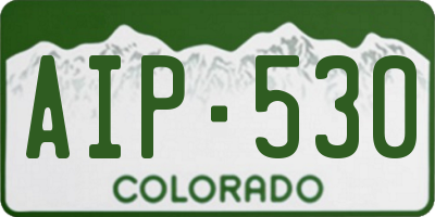 CO license plate AIP530