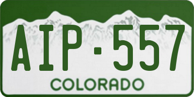 CO license plate AIP557