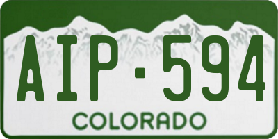 CO license plate AIP594