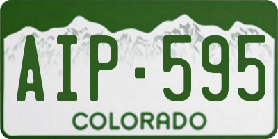CO license plate AIP595