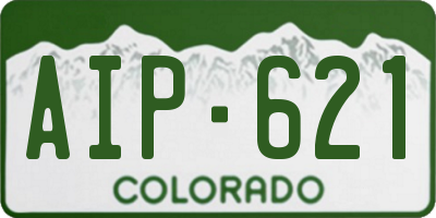 CO license plate AIP621