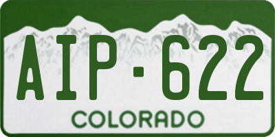 CO license plate AIP622