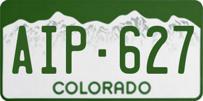 CO license plate AIP627