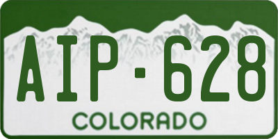 CO license plate AIP628